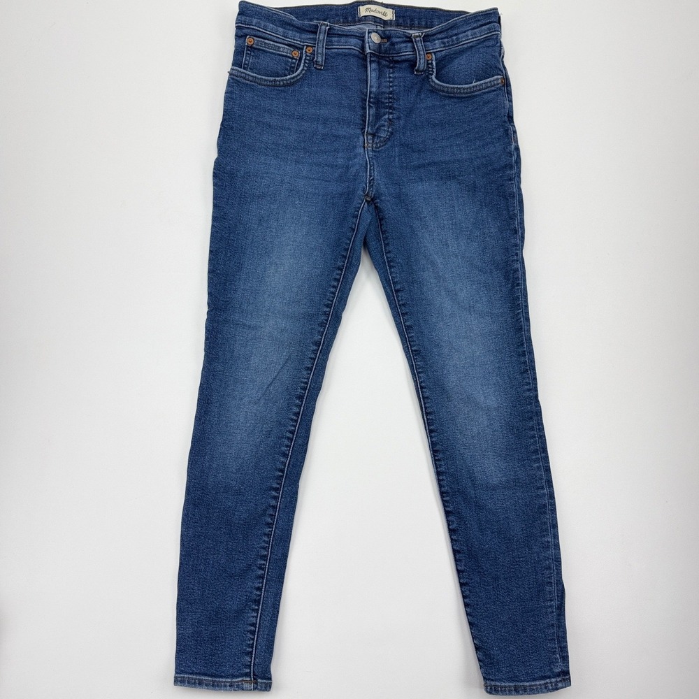 Madewell‎ 9 Mid-Rise Skinny Jeans Blue Denim DM6088 Womens 29